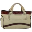 CELINE Hand Bag Leather Beige bs12047 Cheap