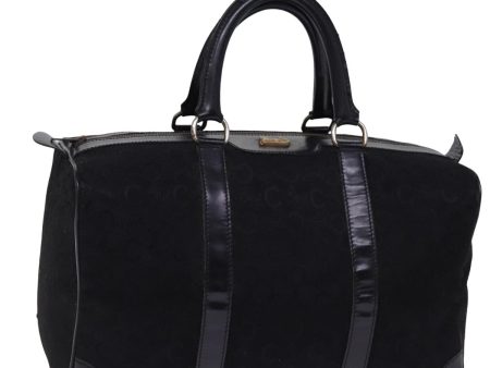 CELINE C Macadam Canvas Boston Bag Black bs15198 Discount