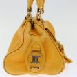 CELINE Hand Bag Leather Yellow fm3342 Hot on Sale