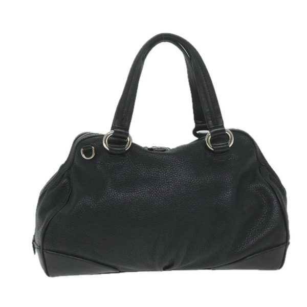 CELINE Hand Bag Leather Black ai731 Discount