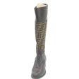 FENDI Zucca Canvas long boots Leather Brown Black  ar6412 Hot on Sale