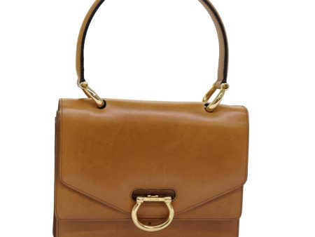 CELINE Hand Bag Leather Brown 77330 Online Sale