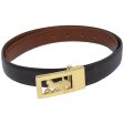 CELINE Belt Leather 35   Black ar12246 Online