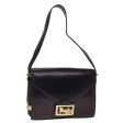 CELINE Horse Carriage Shoulder Bag Leather Black 75266 Hot on Sale