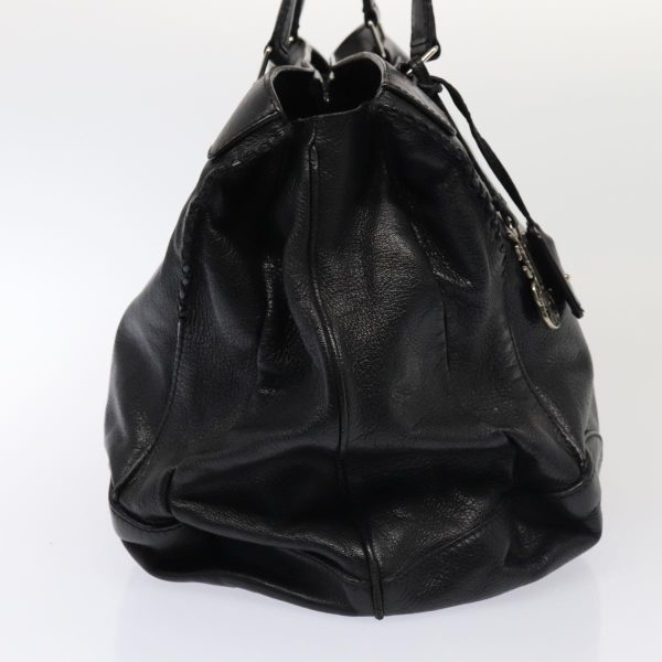 CELINE Hand Bag Leather Black hk1429 Online Sale