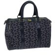 CELINE C Macadam Canvas Hand Bag Navy 73095 Online