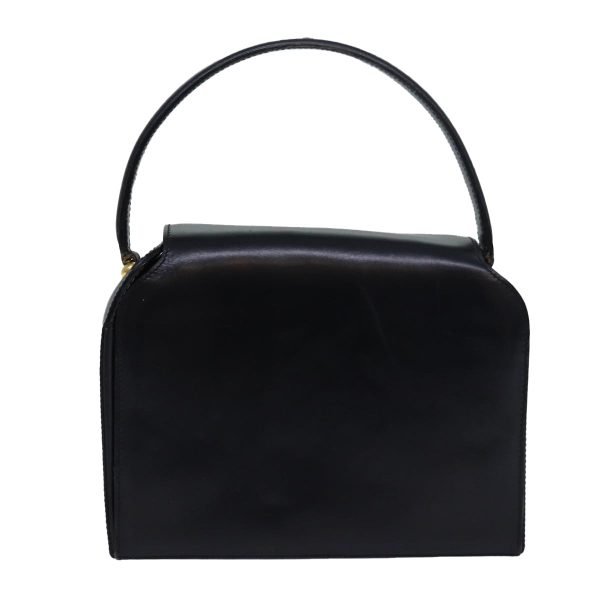 CELINE Hand Bag Leather Black 81636 For Sale