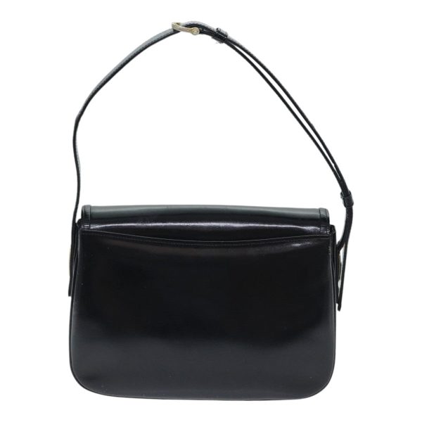 CELINE Horse Carriage Shoulder Bag Enamel Black 90512 Online Sale