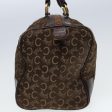 CELINE C Macadam Canvas Boston Bag Brown ar11996 Supply