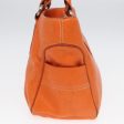 CELINE Hand Bag Leather Orange 84423 Cheap