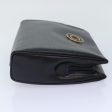 CELINE Clutch Bag Leather Black Gold 89611 Hot on Sale