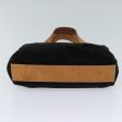 CELINE C Macadam Canvas Hand Bag Suede Black 72094 For Cheap