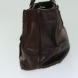 CELINE Hand Bag Leather Brown 68027 Supply