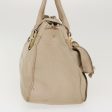 CELINE Hand Bag Leather 2way Beige 39619 Online Sale