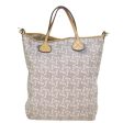 CELINE Horse Carriage Macadam Canvas Tote Bag PVC Leather 2way Gray 73244 Online Hot Sale