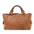 CELINE Hand Bag Leather Brown 77738 Online now