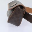 CELINE Macadam Canvas Waist bag PVC Leather Brown Gold yk15121 For Cheap