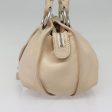 CELINE Hand Bag Leather Beige Silver bs17976 Online Sale