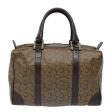 CELINE C Macadam Canvas Hand Bag Brown Gold 88971 on Sale