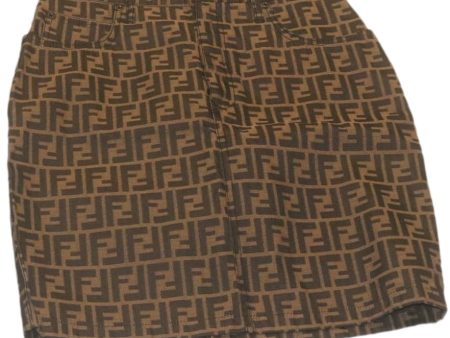 FENDI Zucca skirt Brown Black  am2276g For Discount