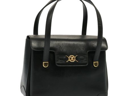 CELINE Hand Bag Leather Black yk13208 Online now