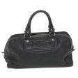 CELINE Hand Bag Leather Navy bs9342 Online now