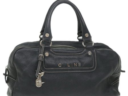 CELINE Hand Bag Leather Navy bs9342 Online now