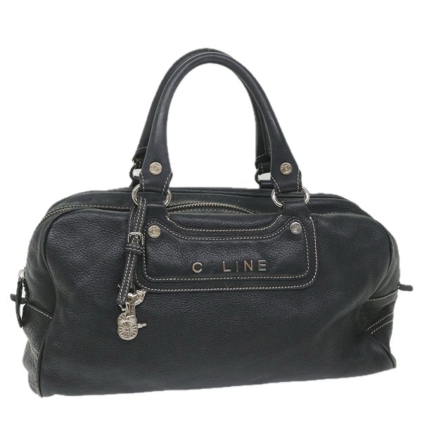 CELINE Hand Bag Leather Navy bs9342 Online now