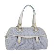 CELINE C Macadam Canvas Hand Bag Light Blue 75688 Hot on Sale