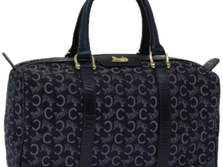 CELINE C Macadam Canvas Hand Bag Navy 66941 on Sale