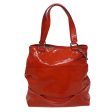 CELINE Hand Bag Enamel Orange 78274 For Sale