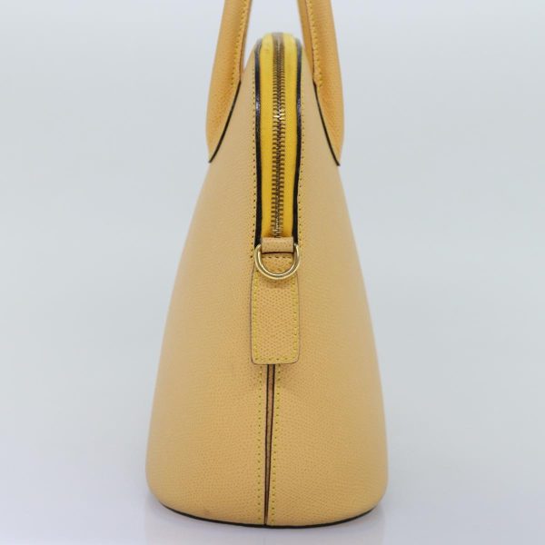 CELINE Hand Bag Leather 2way Yellow bs14695 Supply