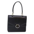 CELINE Hand Bag Leather Black Gold yk14922 Fashion