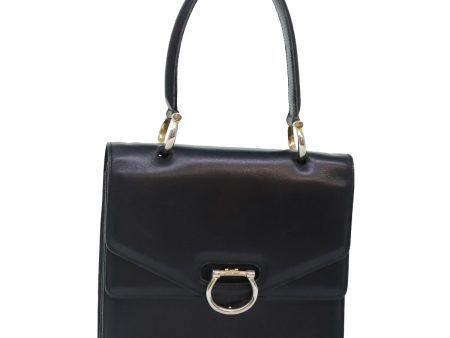 CELINE Hand Bag Leather Black Gold yk14922 Fashion