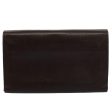 CELINE Horse Carriage Chain Wallet Leather Brown ar10223 Cheap