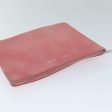 CELINE Clutch Bag Leather Pink 76410 on Sale