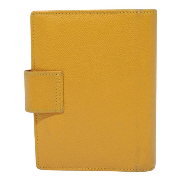 CELINE Day Planner Cover Leather Yellow Gold 89011 Discount