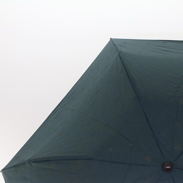 CELINE Macadam Canvas Folding Umbrella Nylon Green Brown ar9574 For Sale