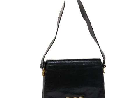 CELINE Horse Carriage Shoulder Bag Leather Black bs6574 For Cheap