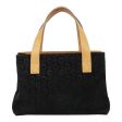 CELINE C Macadam Canvas Hand Bag Silver Black fm3875 Online Hot Sale