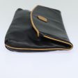 CELINE Clutch Bag Leather Black fm3562 Online now