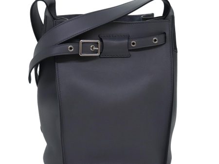 CELINE Big bag Shoulder Bag Leather Gray 74791SA Online