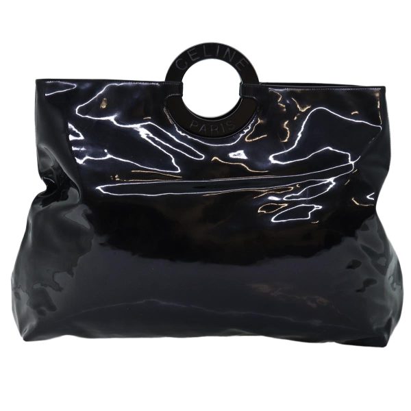 CELINE Hand Bag Patent leather Black 71034 Online Hot Sale