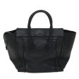 CELINE Luggage Tote Bag Leather Black bs9159 Online