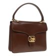 CELINE Horse Carriage Hand Bag Leather Brown Gold yk15361 Online