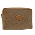 CELINE C Macadam Canvas Clutch Bag Beige bs5459 Sale