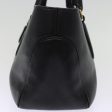 CELINE Hand Bag Leather Black 77383 Cheap