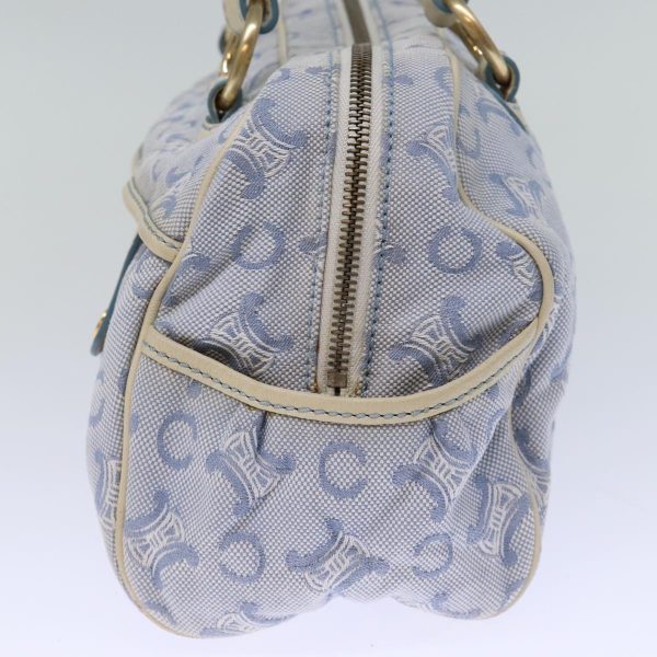 CELINE C Macadam Canvas Hand Bag Light Blue 73242 Online Hot Sale