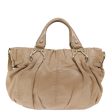 CELINE Hand Bag Leather 2way Beige 70407 For Sale