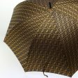 FENDI Zucca Canvas Umbrella Nylon Brown Black  yk7409B Online